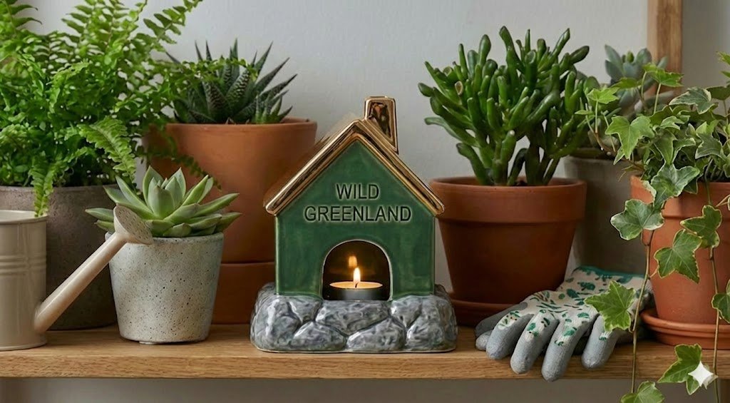 Greenland Sunrise Ceramic House Tealight Holder – Illuminated with Warmth and Charm - Image 3